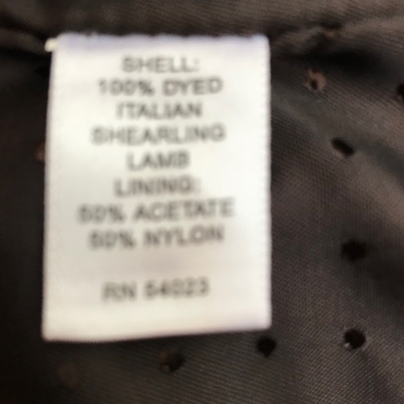 Banana Republic brown shearling jacket - Picture 5 of 8